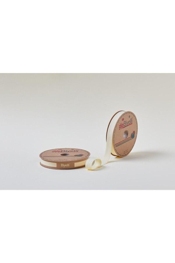 Biye Koton Katlı D06 Sarı 2 cm 25 Metre %65 Koton %35 Polyester - Image 1