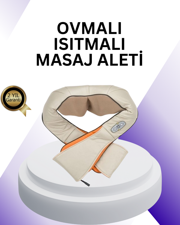 Ovmalı Isıtmalı Boyun Omuz Bel Masaj Aleti Kas ve Eklem Ağrılarına Etkili - Image 1
