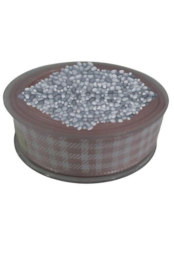 Tafta Ekoseli Kurdele 25 mm Pudra 5 Metre - Image 1