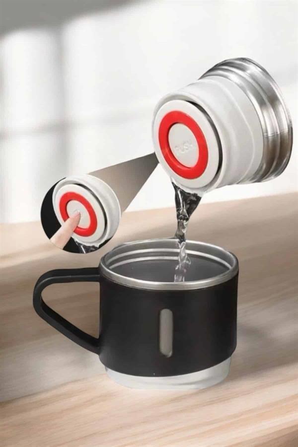 Paslanmaz Çelik 3’lü Termos Seti Vakumlu ve 8 Saat Isı Koruma - Image 1