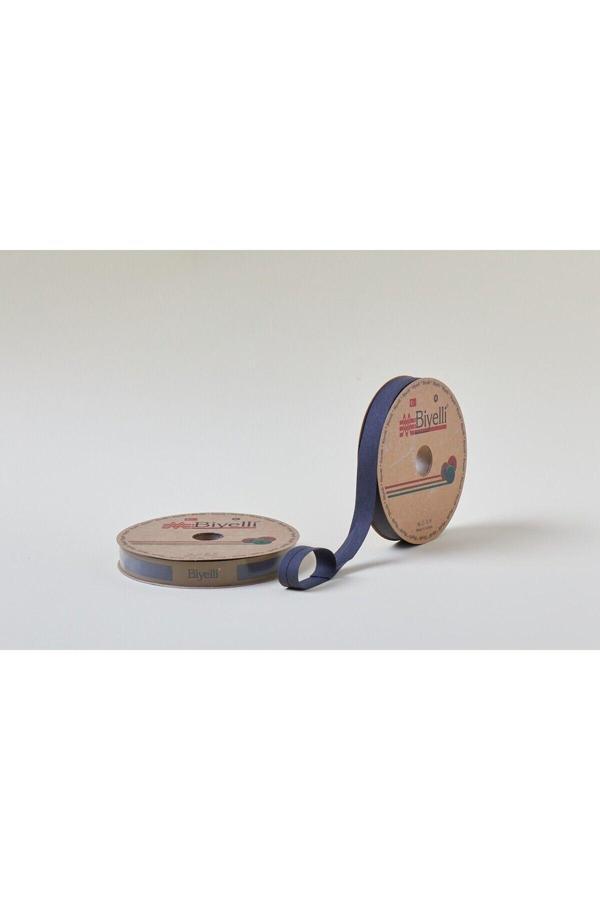 Biye Koton Katlı D39 Lacivert 2 cm 25 Metre %65 Koton %35 Polyester - Image 1