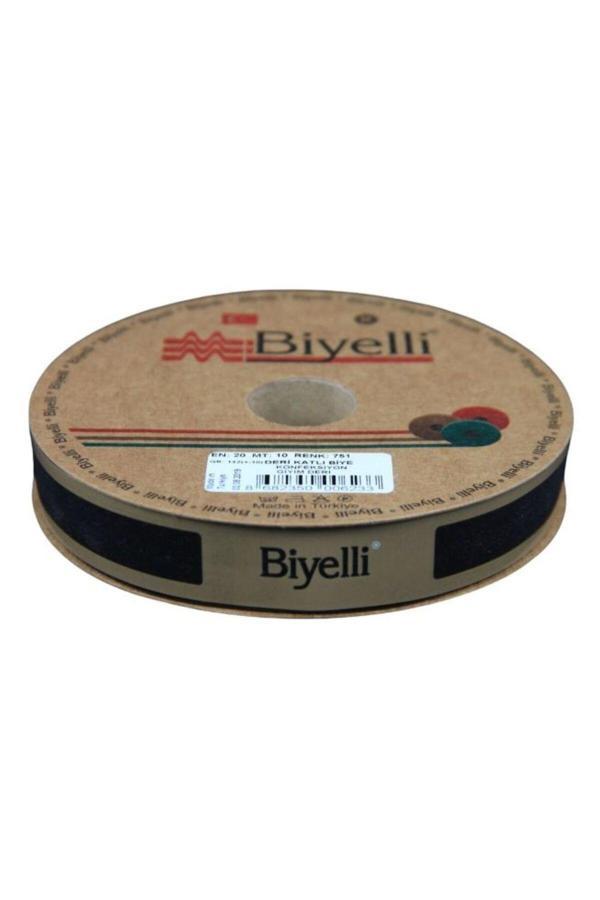 Biye Deri Katlı 751 Siyah 2 cm 25 Metre %100 Polyester - Image 1