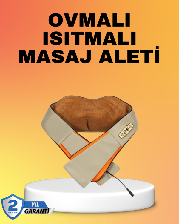 Kas Ağrılarına İyi Gelen Ovmalı Isıtmalı Boyun Omuz Bel Masaj Aleti - Image 1
