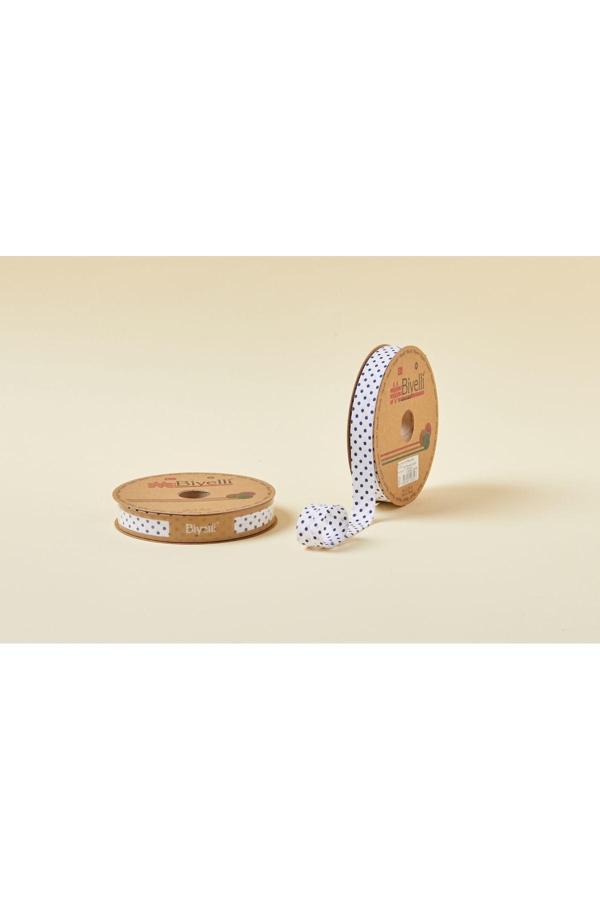 Biye Puanlı Katlı B08 Lacivert 2 cm 25 Metre %65 Koton %35 Polyester - Image 1