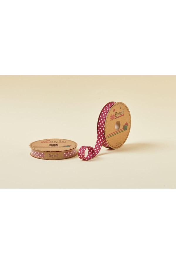 Biye Büyük Puanlı Katlı A11 Bordo 2 cm 25 Metre %65 Koton %35 Polyester - Image 1