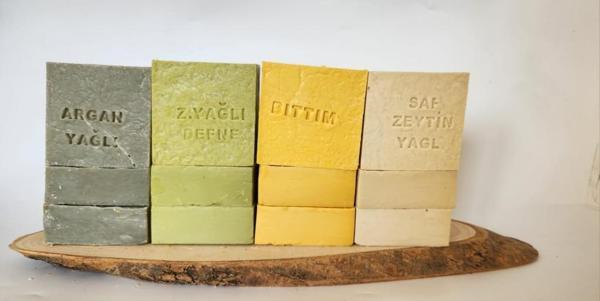 Doğal Üretim Sabunu Karışık (Argan-Defne-Bıttım-Saf Zeytinyağlı) 12'li Set - Image 1