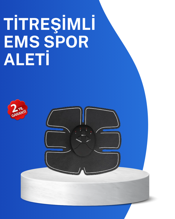 Titreşimli EMS Spor Aleti Karın Kol ve Bacak Kas Yapma Cihazı 2025 Model - Image 1