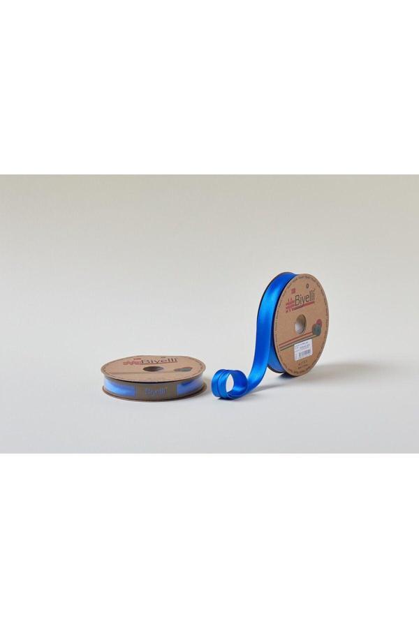 Biye Saten Katlı 020 Saks 2 cm 25 Metre %100 Polyester - Image 1