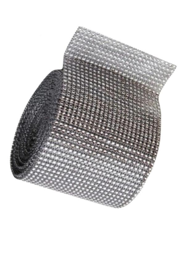 Sıralı Taş Şerit 24'lü Gümüş 5 Metre - Image 1