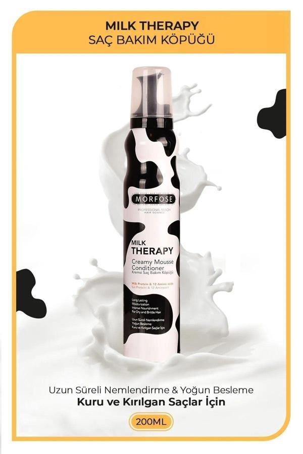 Milk Therapy Kremsi Saç Bakım Köpük 200 ML - Besleyici Koruyucu - mrfs - Image 1
