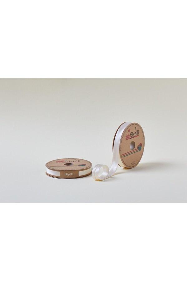 Biye Saten Katlı 036 Koyu Krem 2 cm 25 Metre %100 Polyester - Image 1