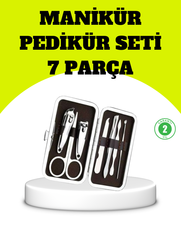 Paslanmaz Çelik Kişisel Bakım Seti – 7 Parça - Image 1