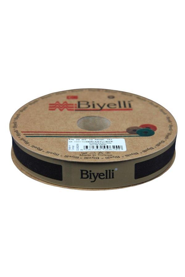 Biye Deri Katlı 752 Kahverengi 2 cm 25 Metre %100 Polyester - Image 1