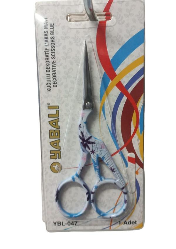 Nakış Makası Kuğulu Dekoratif Makas Mavi YBL-047 Model 9 - Image 1