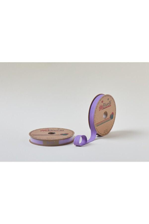 Biye Koton Katlı D51 Açık Mor 2 cm 25 Metre %65 Koton %35 Polyester - Image 1