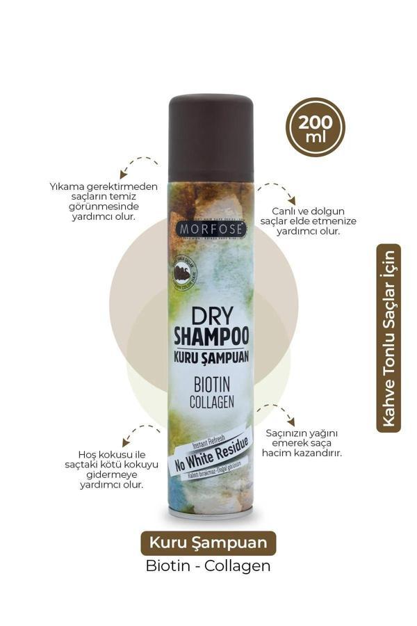 Kuru Şampuan Biotin Collagen 200 ML - Kahverengi Saçlar - mrfs - Image 1