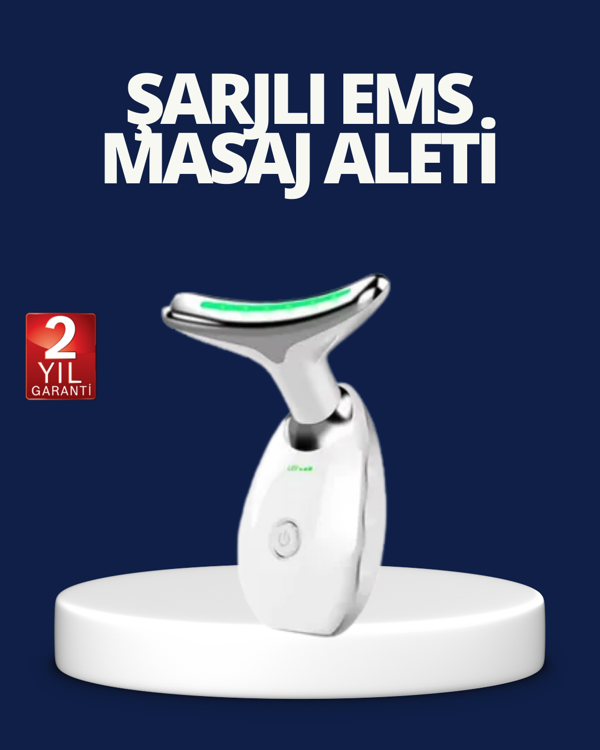 Yüz ve Boyun Sıkılaştırıcı Cilt Bakım Cihazı | EMS Mikro Akım & Kırışıklık Giderici - Image 1