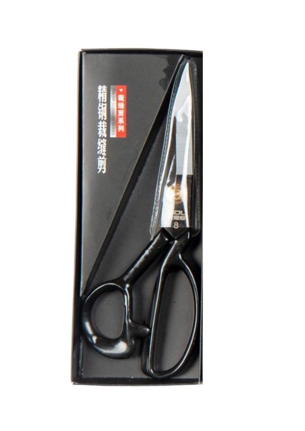 Terzi Makası Siyah Metal Saplı 8 Numara - Image 1