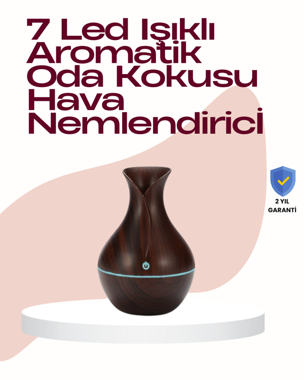 130ml Su Depolu USB Güçlü Kompakt Masaüstü Nemlendirici Difüzör - Image 1