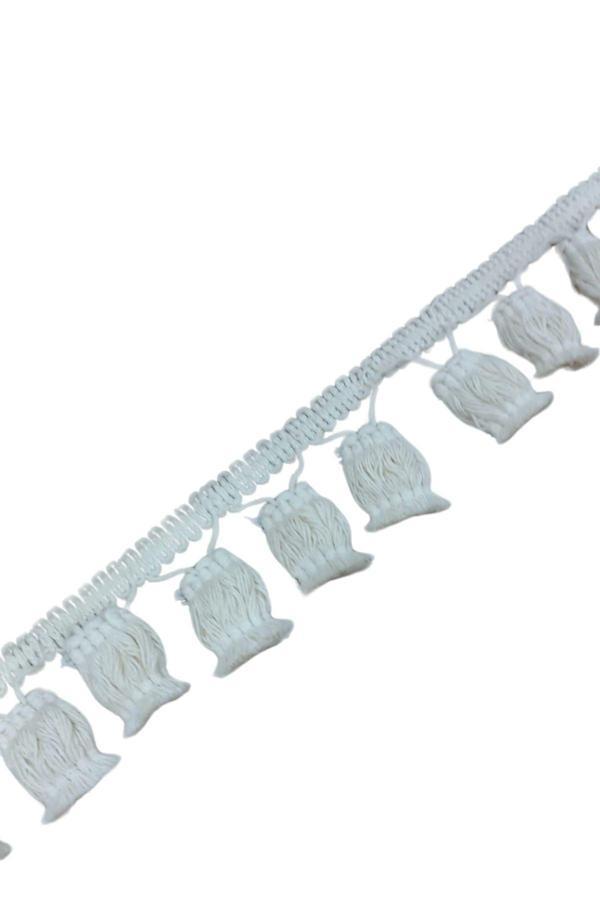 Ponpon Püskül Pamuk en 5 cm Krem 5 Metre - Image 1