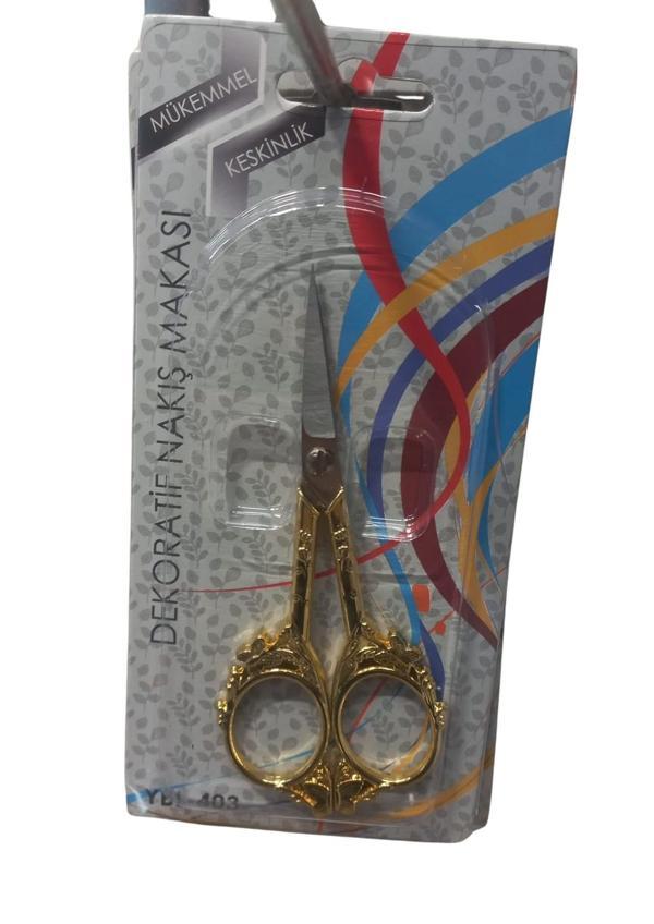 Nakış Makası Dekoratif Altın YBL-403 Model 14 - Image 1