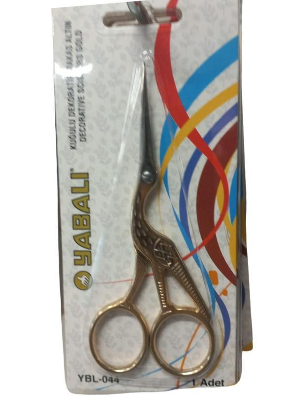 Nakış Makası Kuğulu Dekoratif Makas Altın YBL-044 Model 10 - Image 1