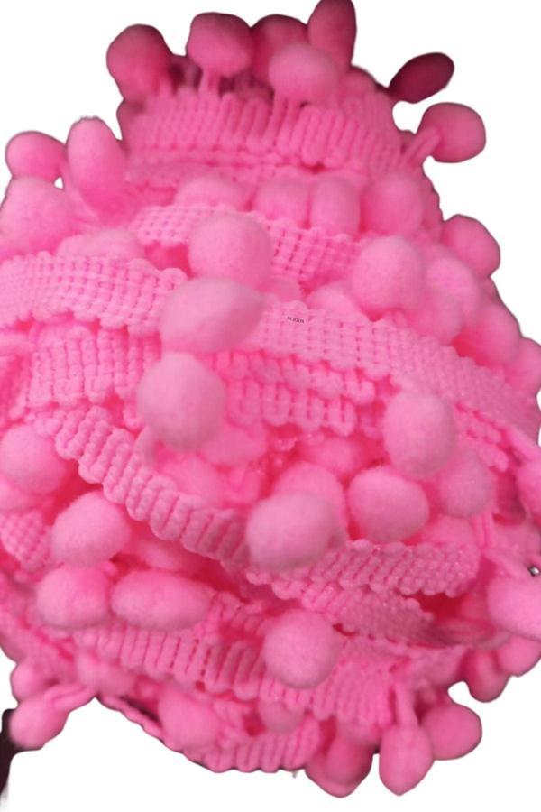 Sıralı Ponpon 1 Metre Pembe - Image 1