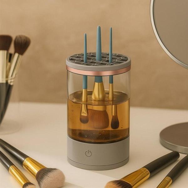 BUFFER® USB Şarjlı Makyaj Fırçası Temizleyici Aparat Hızlı Kurutmalı, Çok Yönlü Fırça Temizleyici - Image 1