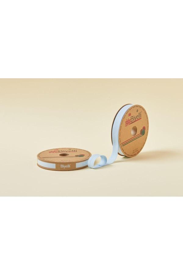 Biye Koton Katlı D53 Mavi 2 cm 25 Metre %65 Koton %35 Polyester - Image 1