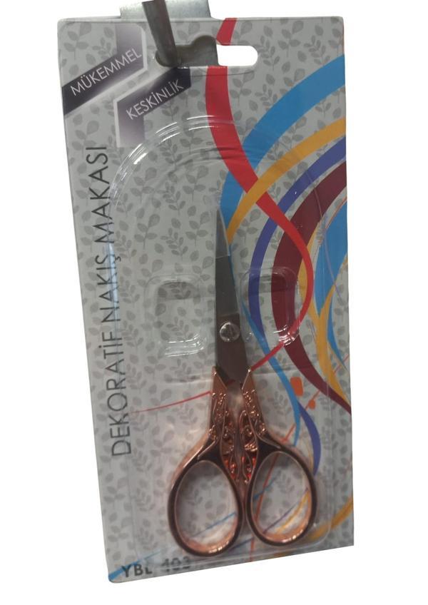 Nakış Makası Dekoratif Bakır YBL-403 Model 15 - Image 1
