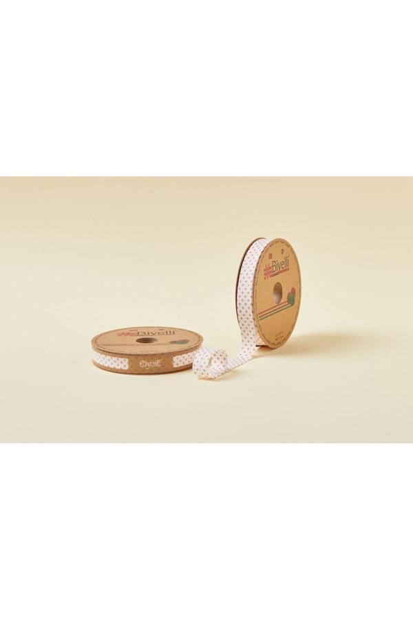 Biye Puanlı Katlı B06 Turuncu 2 cm 25 Metre %65 Koton %35 Polyester - Image 1