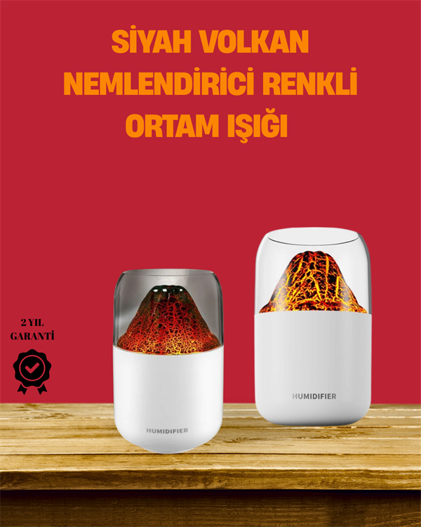 Alev Efektli Ultrasonik Difüzör – Sessiz Çalışma - Image 1