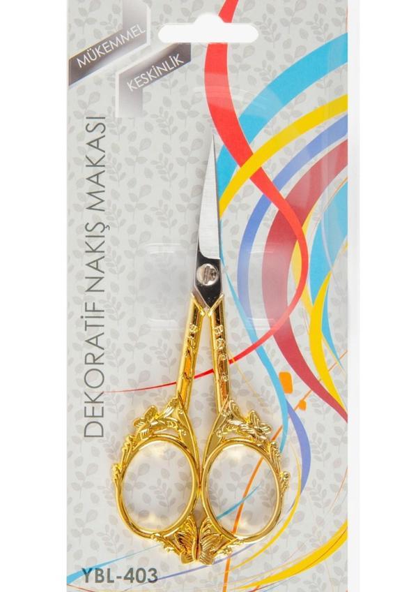 Nakış Makası Dekoratif Altın Kelebek YBL-403 Model 22 - Image 1