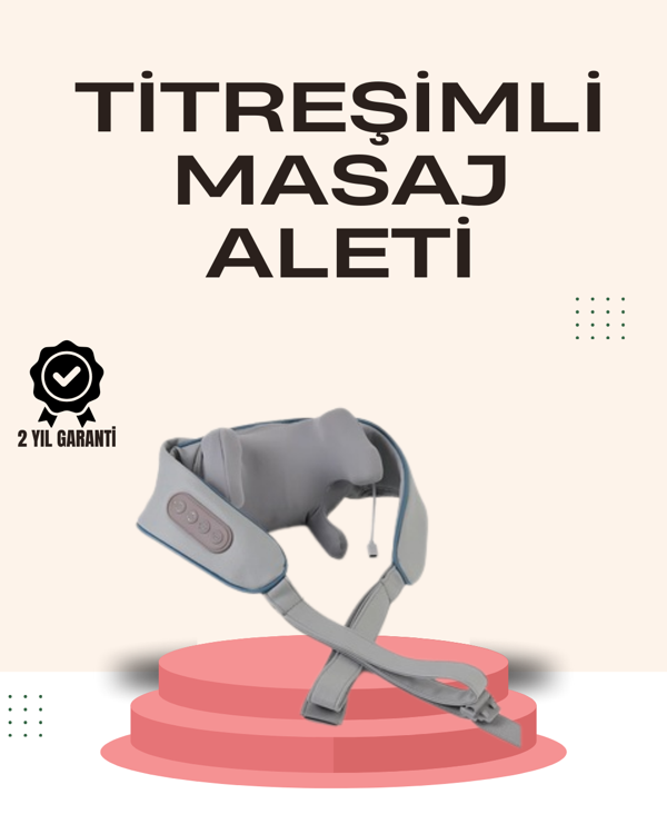 Kablosuz Boyun ve Omuz Masaj Aleti | Isıtmalı ve Yoğurmalı - Image 1
