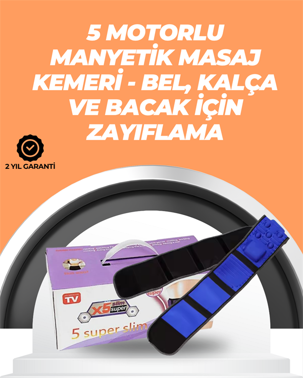 Şarj Edilebilir 7.2W Gücünde Çok Bölgeli Masaj Kemeri – Kolay Taşınabilir ve Pratik Kullanım - Image 1