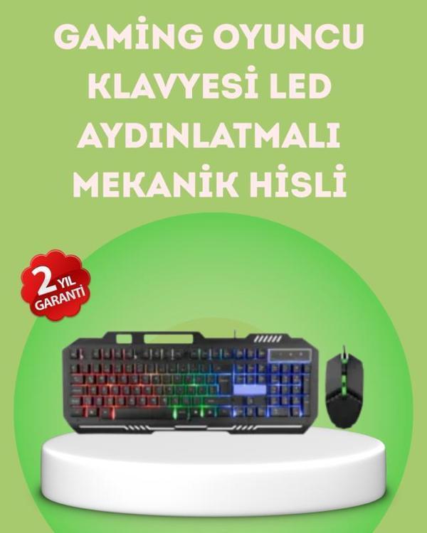 Gaming Klavye ve Mouse Seti PG8018 – Dayanıklı Tuşlar, Hızlı Komut - Image 1