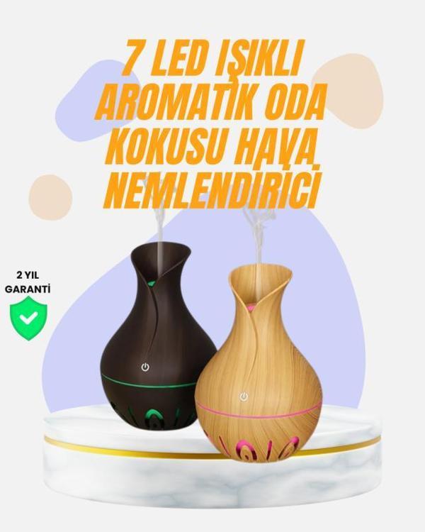 Led Işıklı Ultrasonik Oda Nemlendirici ve Uçucu Yağ Difüzörü - Image 1