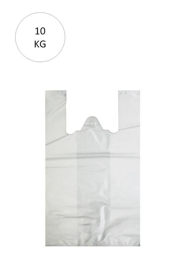 Beyaz Atlet Poşet Orta Boy 29x50 cm Takriben 850 Adet 10 Kg - Image 1