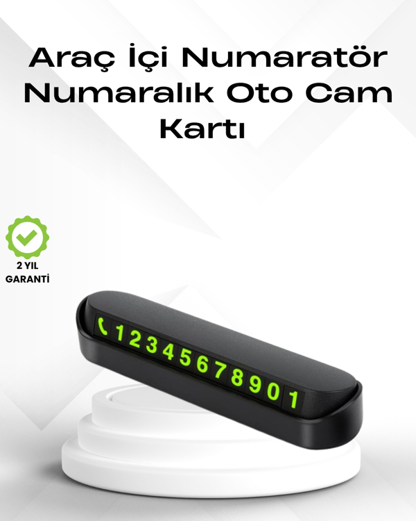 Fosforlu Işıltı ile Araç İçi Telefon Numaratörü – Güvenli Parkın Anahtarı - Image 1