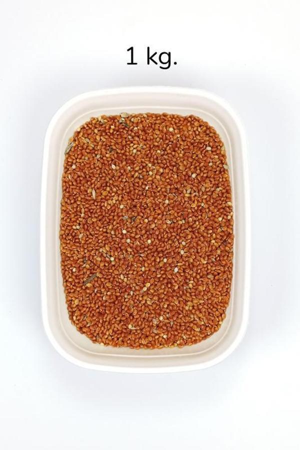 Kırmızı Darı Sade Tozsuz Doğal Taze Kuş Yemi - 1 kg - Image 1