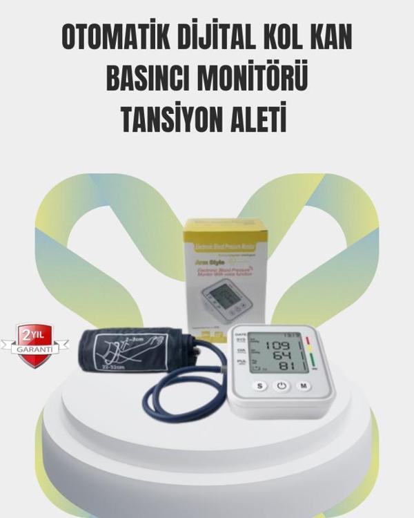 2 Kullanıcı Hafızalı USB Uyumlu Tansiyon Ölçer - Image 1