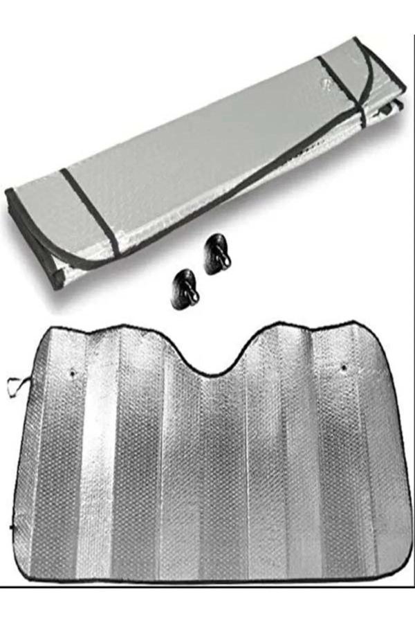 Oto Güneşlik Balonlu Çift Taraflı Alüminyum Folyo Kaplı Oto Güneşlik 130x60 Cm Royaleks-80740 - Image 1