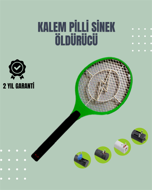 Sessiz ve Etkili Böcek Öldürücü – Üç Katmanlı Koruyucu Izgaralı Elektronik Sineklik - Image 1
