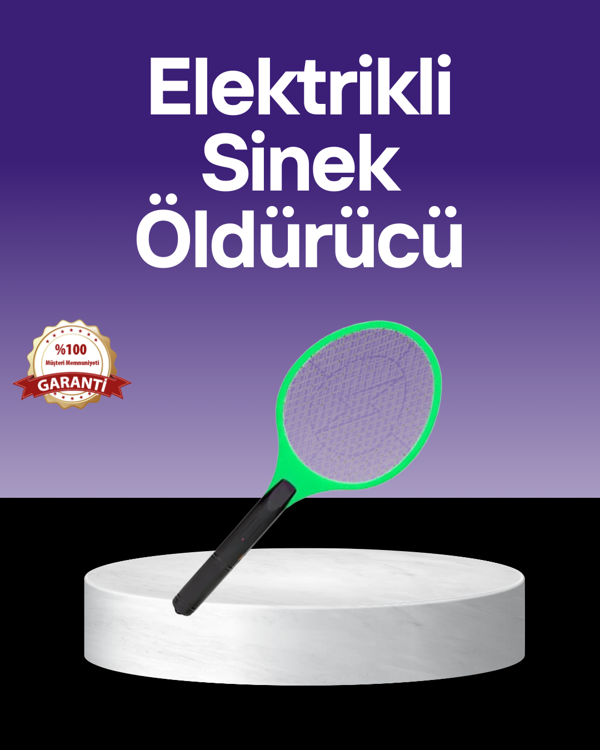Çocuk ve Evcil Hayvan Dostu Elektrikli Sinek Raketi | Güvenli Kullanım - Image 1