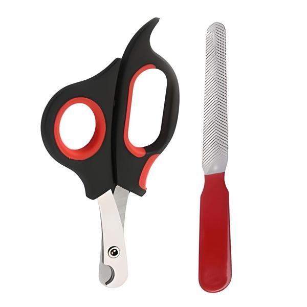 Evcil Hayvan Tırnak Makası Ve Törpü Seti Manikür Pedikür Pati Bakım Aleti Kaymaz Sap - Image 1