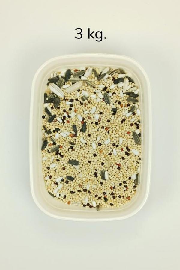 Sultan Papağanı Karışık Doğal Taze Kuş Yemi - 3 kg - Image 1