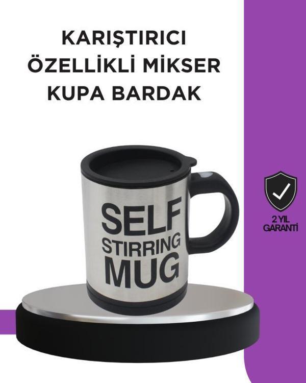 Toz İçecekler İçin Hızlı Karıştırma Özellikli Termos Kupa - Image 1