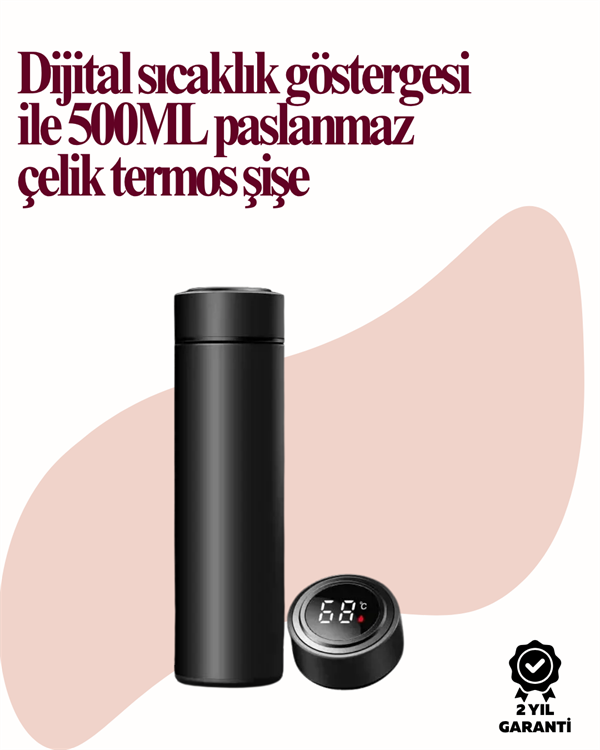 Uzun Süre Isı Koruma Sağlayan Dijital Göstergeli Termos - Image 1