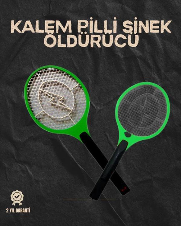 Hafif ve Ergonomik Elektronik Böcek Öldürücü – Güvenlik Koruması ile Pil Kontrollü - Image 1