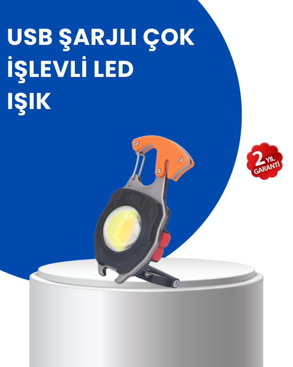 Çok Modlu LED Işıklı Pratik Anahtarlık - Image 1